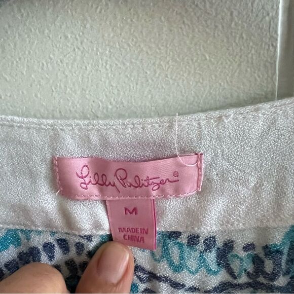 Lilly Pulitzer Achelle Swing Dress Keep on Trunkin Indigo. - Picture 4 of 12